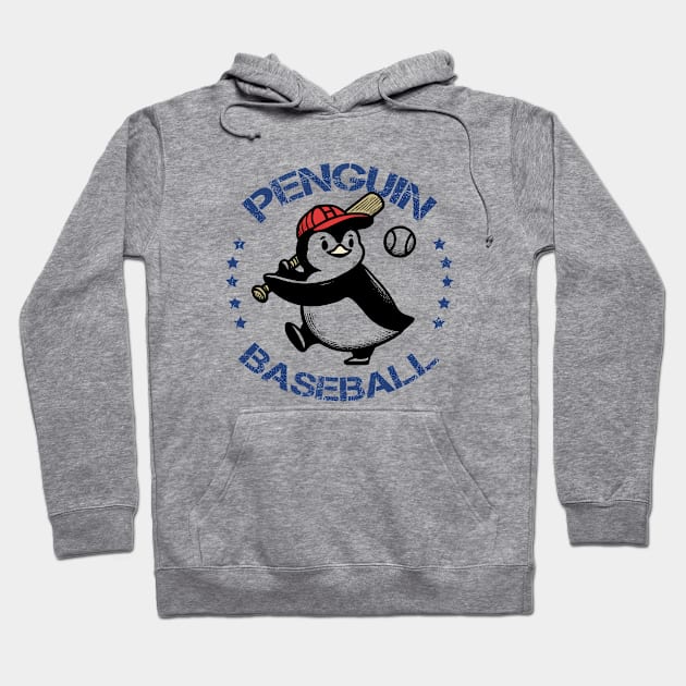 Penguin Baseball Hoodie by poppoplover